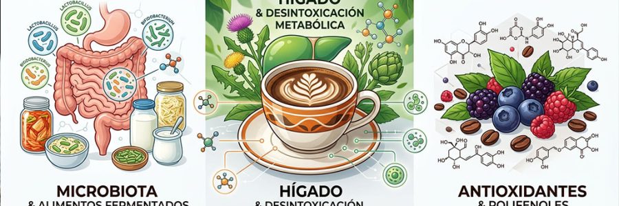 Síntesis de los beneficios del café para la salud digestiva, hepática y antioxidante — NutriPsicoGen