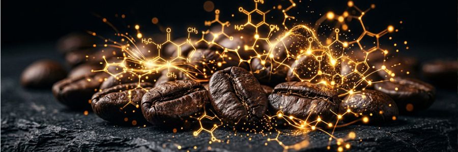 Granos de café tostados representando su posición como 6º alimento más antioxidante del mundo — NutriPsicoGen
